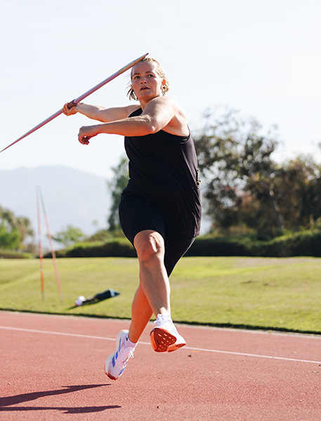Emily with her guide, Treavor Jennings